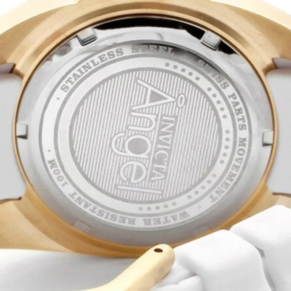 NEW Invicta Angel Gold & White with Mother of Pearl Watch in Box (INXX053)